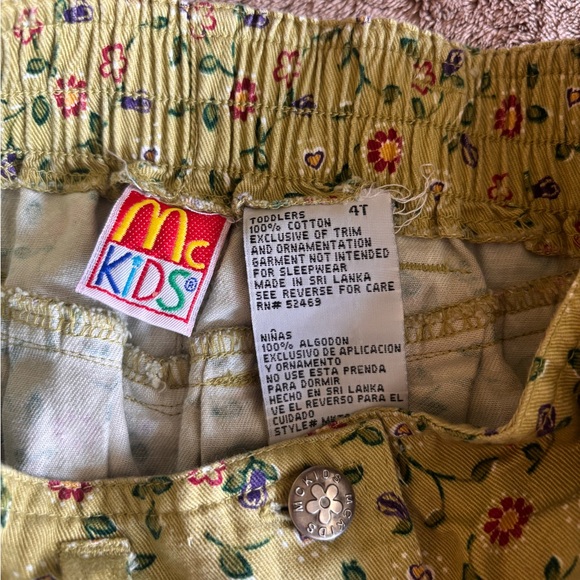 Floral Kids Skirt in Yellow - Picture 2 of 3